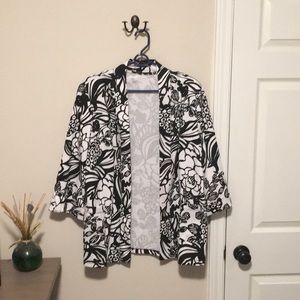 Black and white jacket